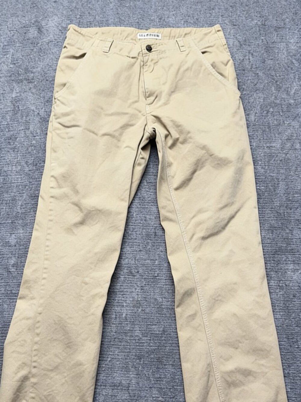 Kavu Pants Mens 34x32 Khaki Straight Leg 100% Cotton Outdoor Casual Hiking